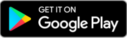 A black button with the Google Play logo on the left and white text reading “GET IT ON Google Play".